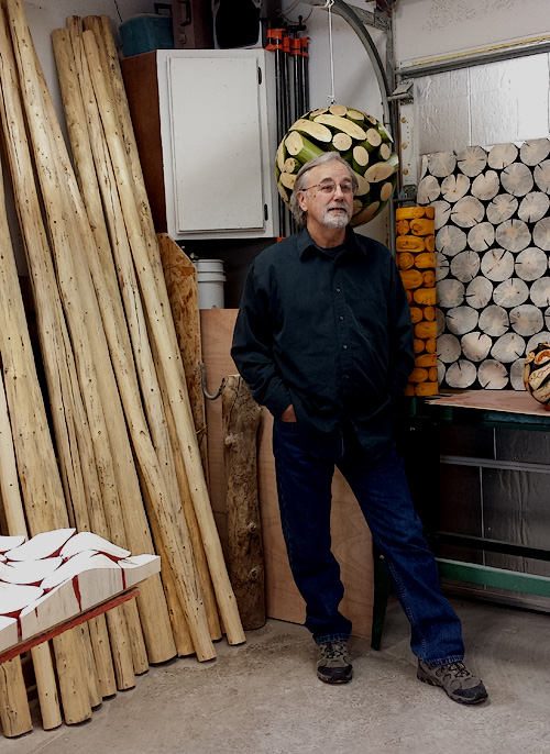 Gary Burditt in the shop