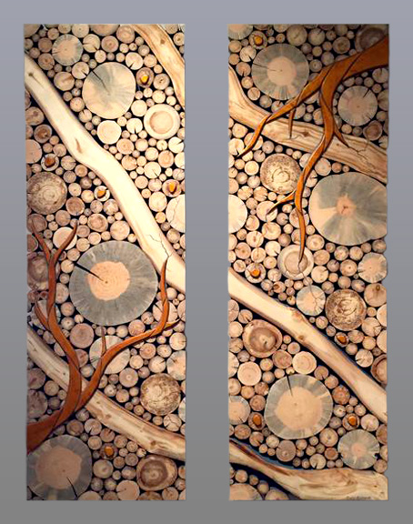 Wild Wood Diptych