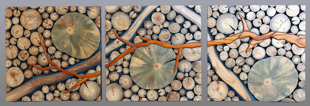 Wildwood Flower -Triptych